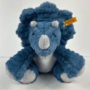 NWT STEIFF  Dinosaur Dixi Triceratops Premium Plush by STEIFF